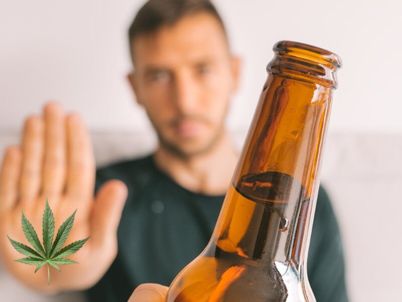 Férfi nemet mond az alkoholra, helyette a CBD-t választja – Marry Jane kampányképe