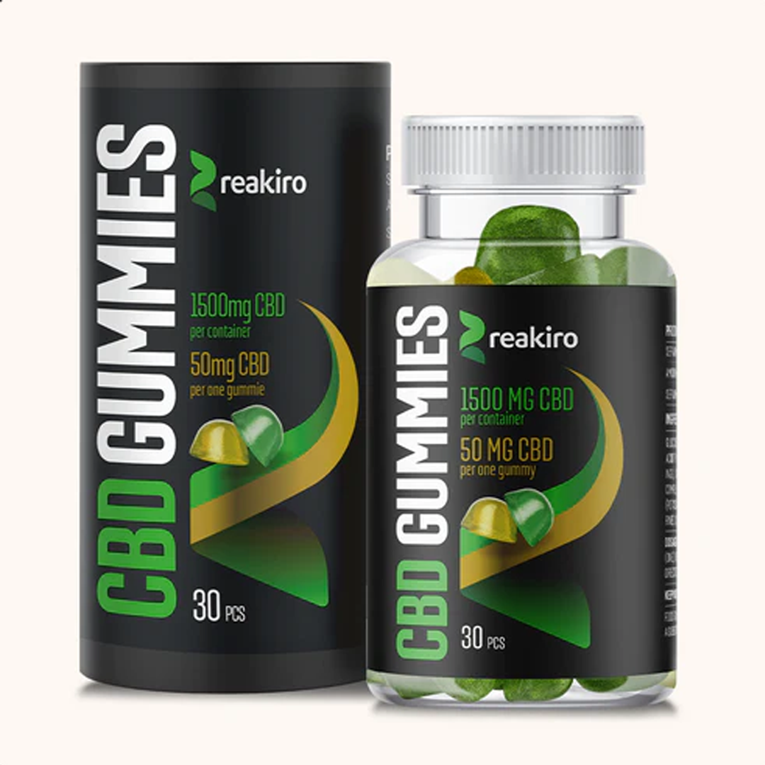 1500 Reakiro gumicukor (almás-citromos) 30db 1500mg CBD (50mg/db)
