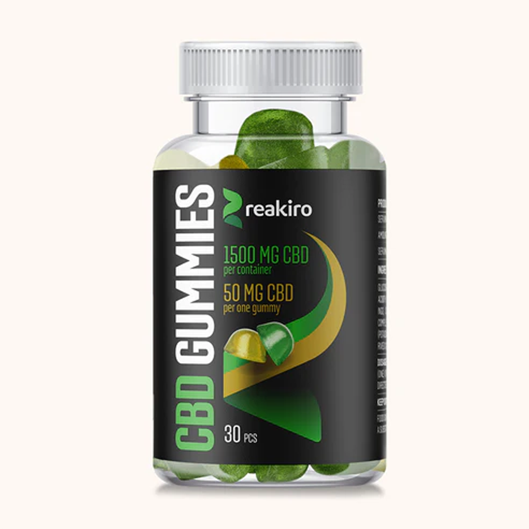 Reakiro gumicukor (almás-citromos) 30db 1500mg CBD (50mg/db)