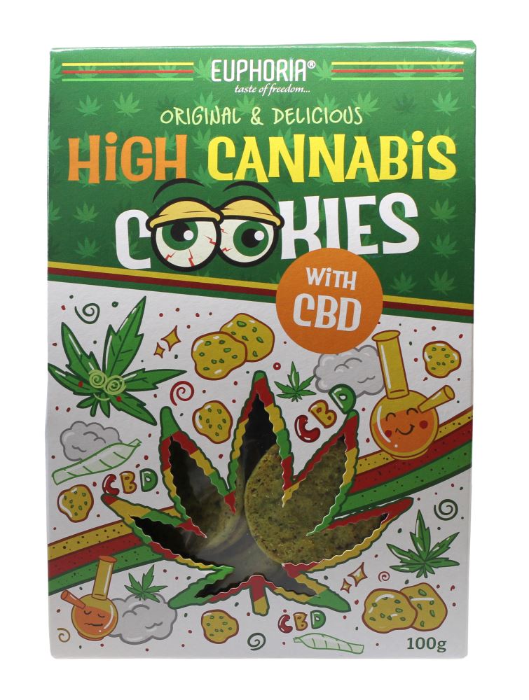 Euphoria kannabiszos Cookies CBD-vel 100g Euphoria kannabiszos Cookies CBD-vel 100g